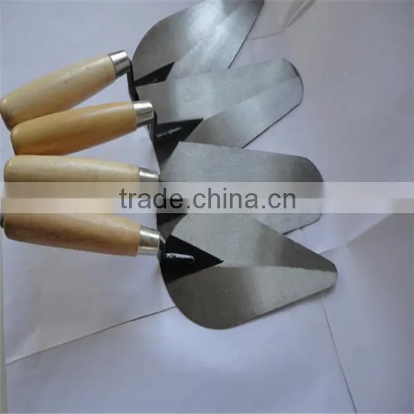 Multi-fuction tools,wooden handle bricklayer trowel,carbon steel blade tools