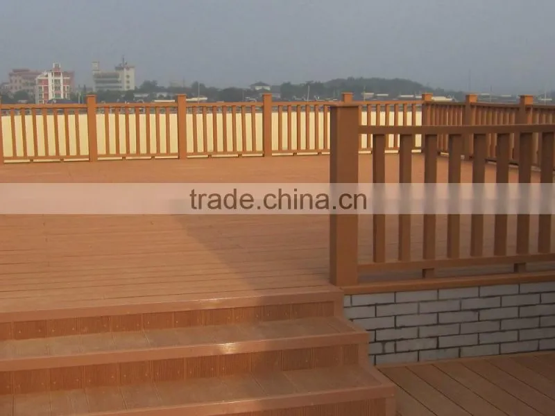 Resistant to rot for hollow composite decking board with waterproof interlocking composite decking