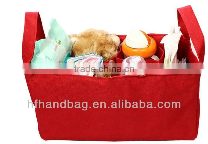 wholesale nylon divide mother bag,diaper bag for baby mother