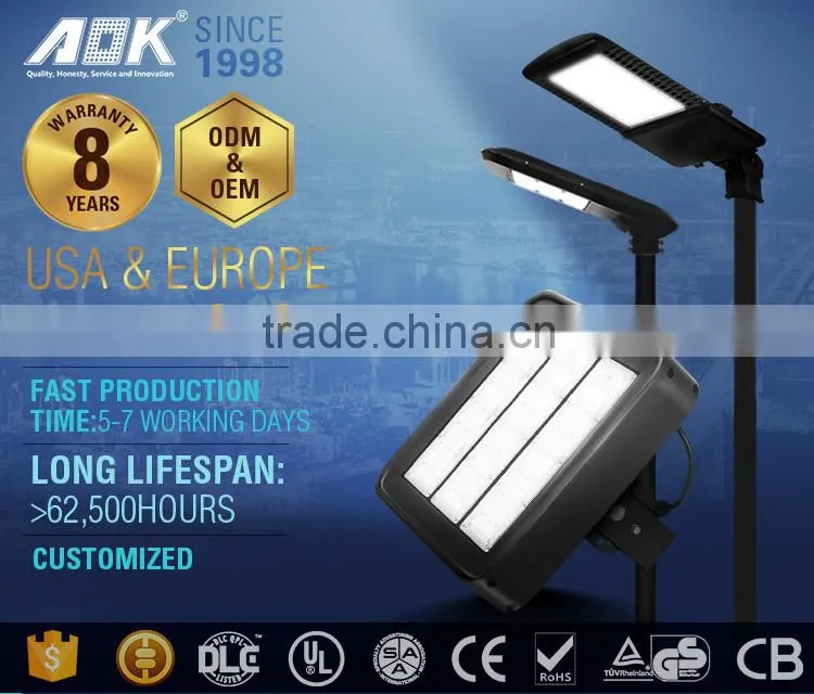 Alibaba Express China Manufacture Multiple Applications Street Light with UL cUL DLC Certification