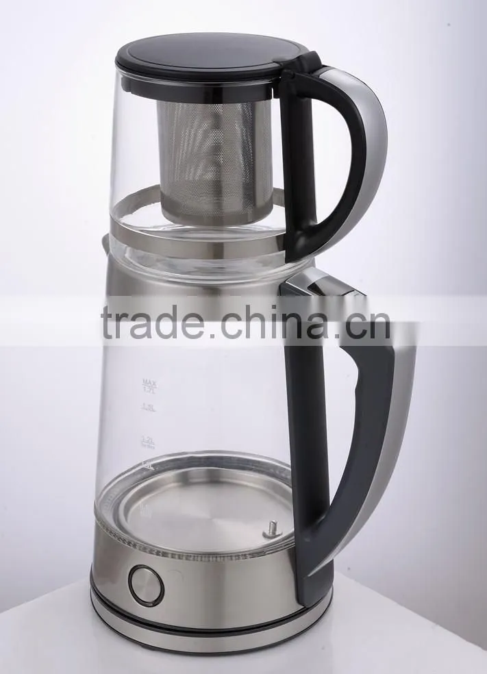 Keep Warm Electric Glass Samovar And Kettle Set