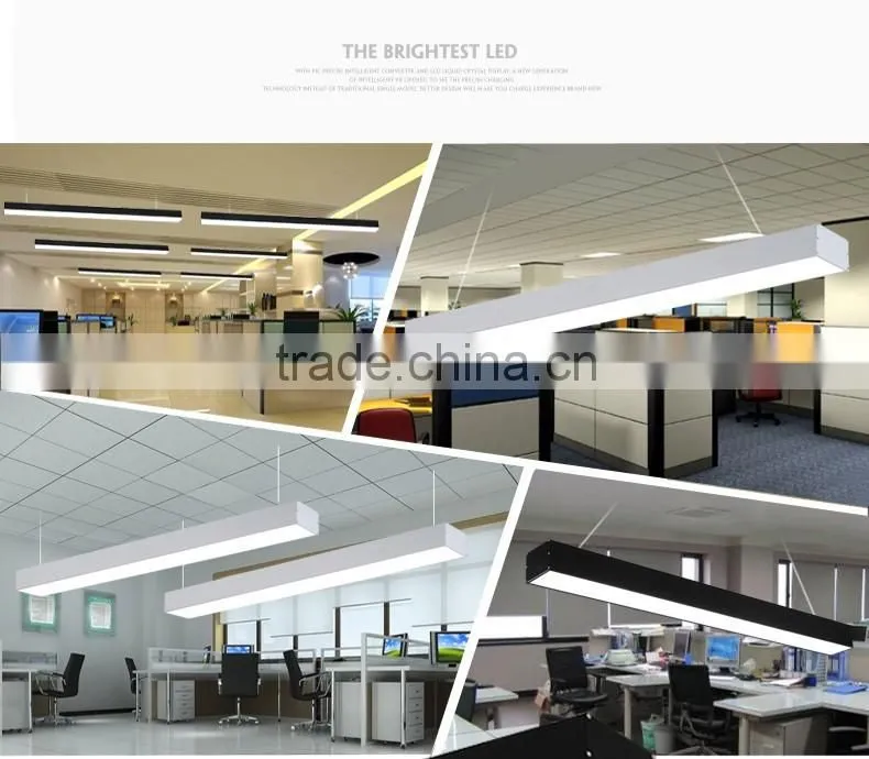 led linear pendant light/LED office pendant light/Linear suspended LED light 4000ml