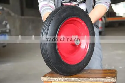 Solid rubber wheel