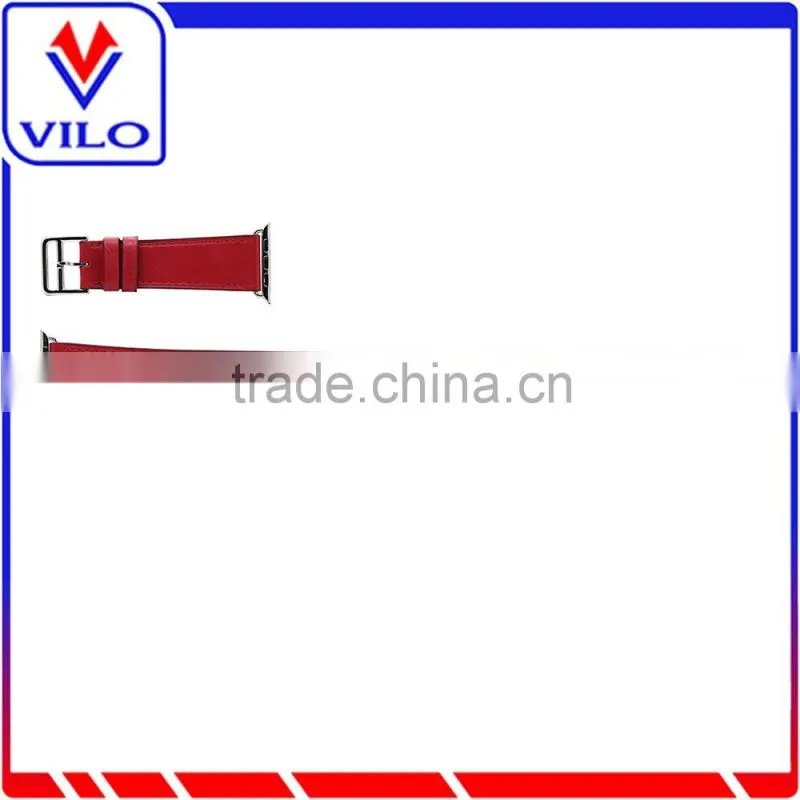 Genuine Leather Double Tour Watch Band Strap Bracelet Replacement Wrist Band for Apple Watch