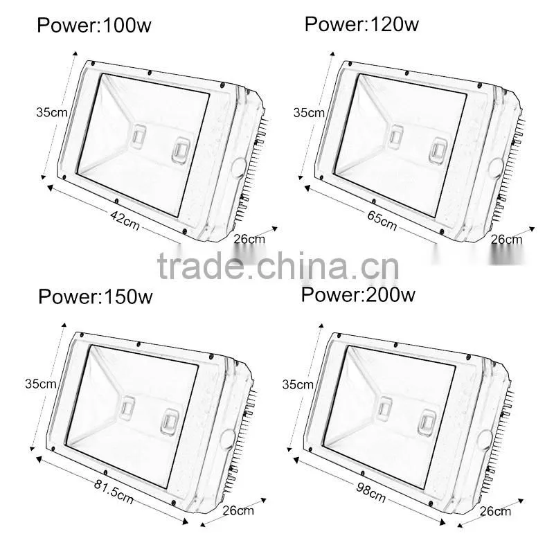 High qualitgy 200 watt led flood light led