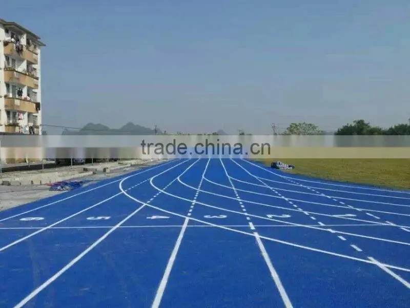 High Quality low price IAAF Certification compound running track, sandwich system sports running track