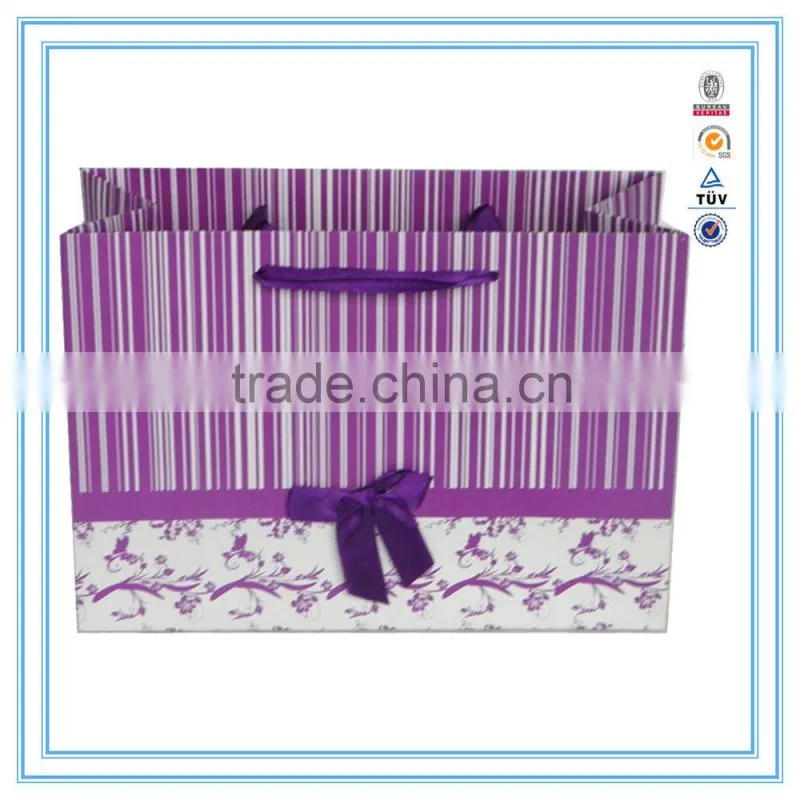 China supplier High quality Luxury white cardboard paper bag