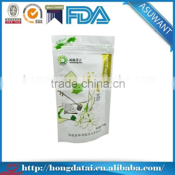 Machine price heat sealing foil tea packing bag with clear window