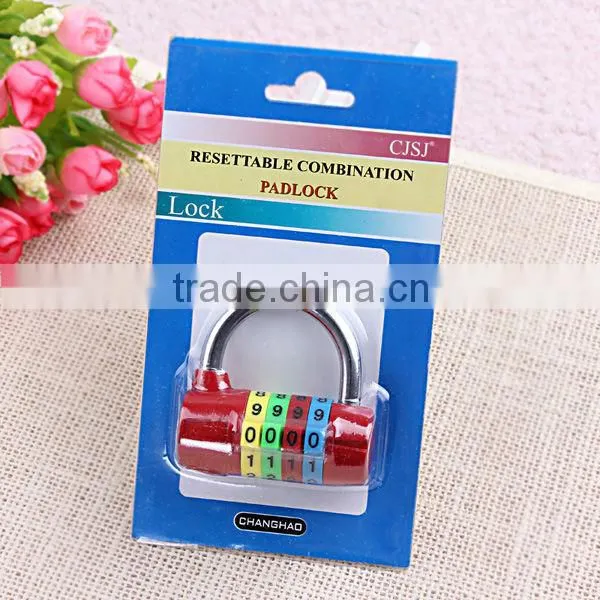 2016 4-digit gym lock padlock combination lock for gym
