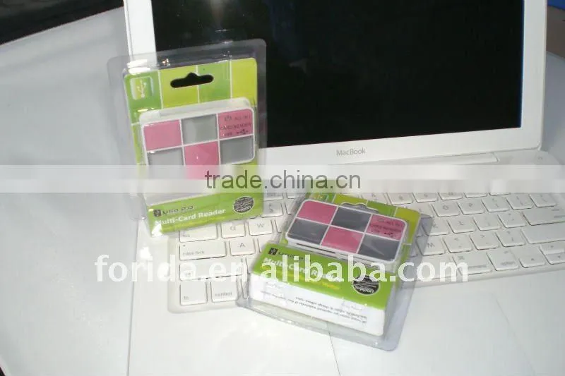 Cosmetic container multi-function card reader