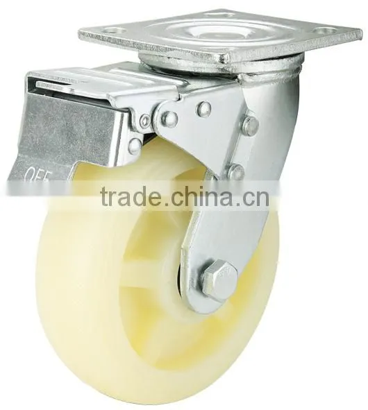 Trolley white nylon wheel caster