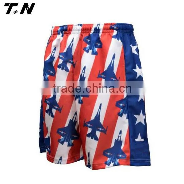 High quality 100% polyester sublimation lacrosse shorts