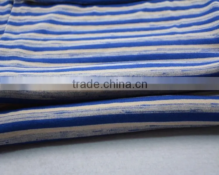 Jiufan Textile Hot Sale Hacci Stripe Fabric Yarn Dyed Knit RT Fabric For Sweater