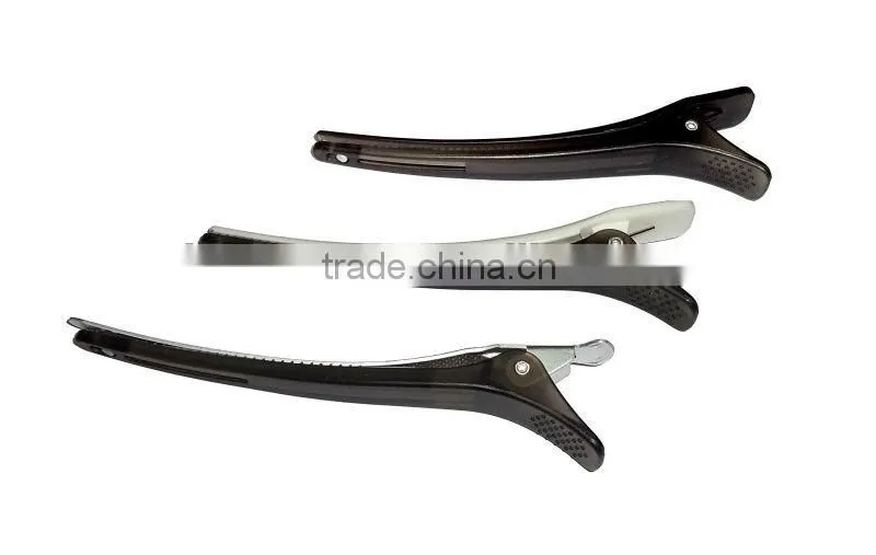 2014 new idea professional salon hair clip with rubber