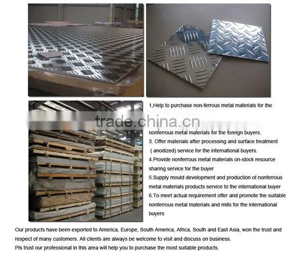 5052 5083 high reflective embossed aluminum plate