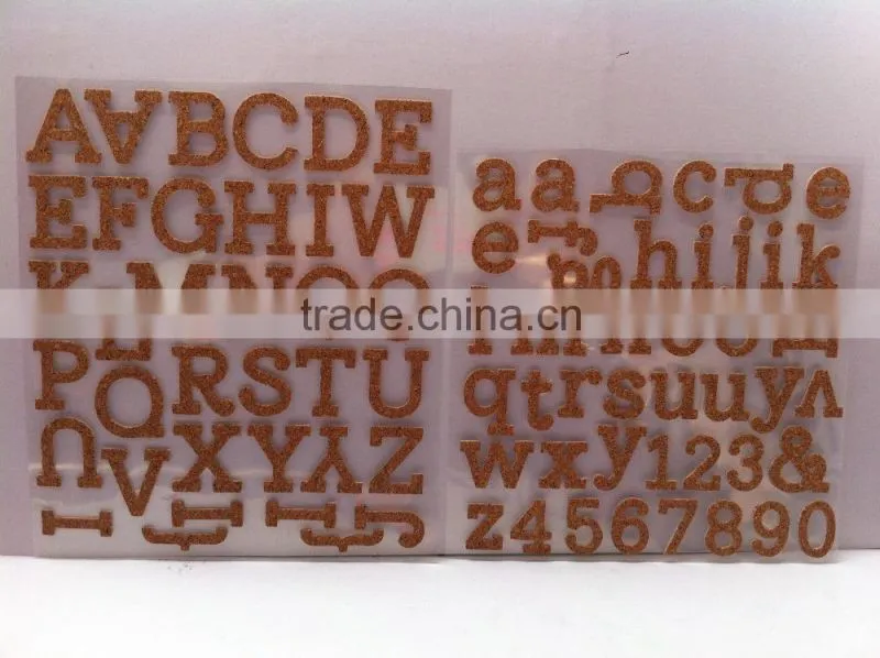 2014 alphabet wood paper sticker,custom sticker paper,sticker waterproof paper custom