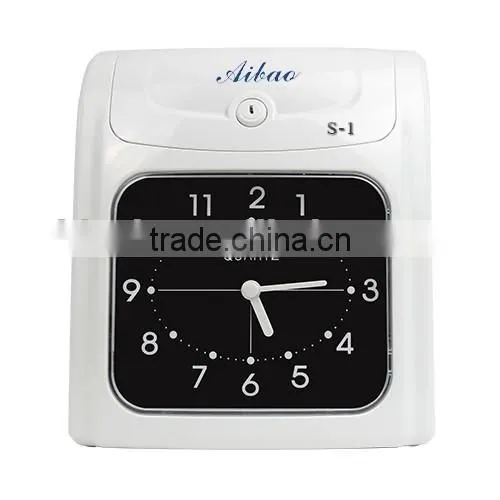 analogue time card punch time record attendance machine price