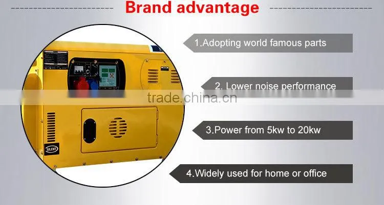 China portable silent 10kva genset made by Huanquan power