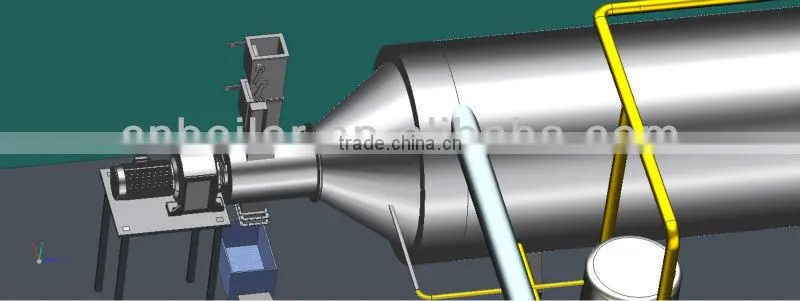 Waste tires pyrolysis unit