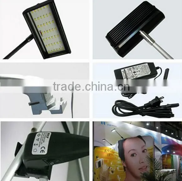 long arm light LED trade show light, LED gooseneck light, LED spotlight 1600-1800Lm 24W DC18-24V.