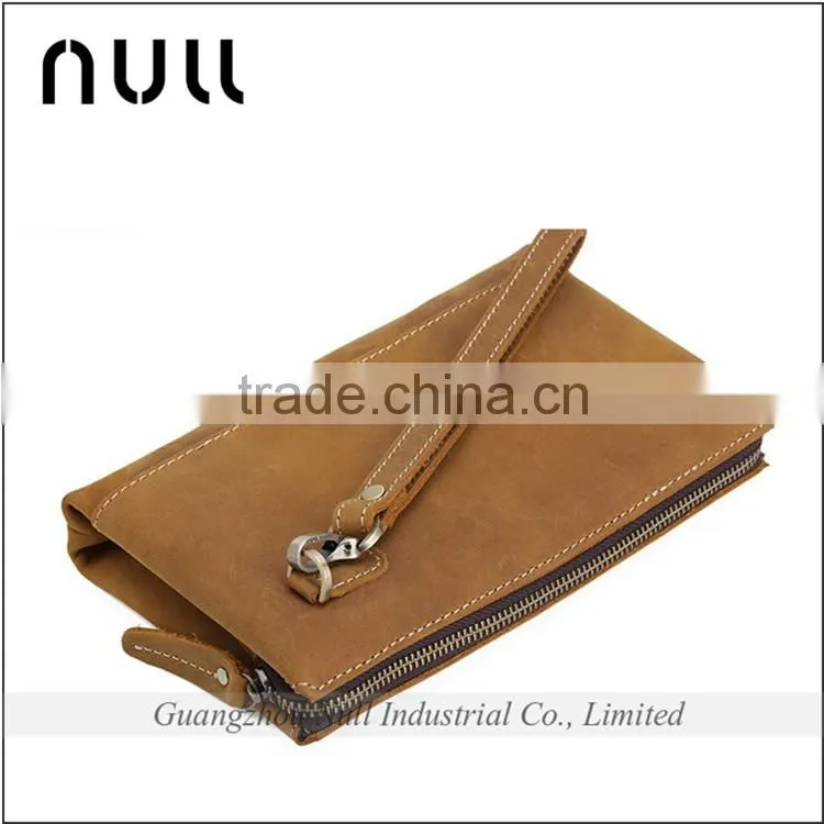 China Old Factory High Quality Leather Male Purse For Cash And Phone