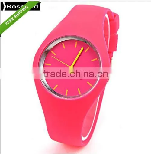 fashion silicone jelly watch