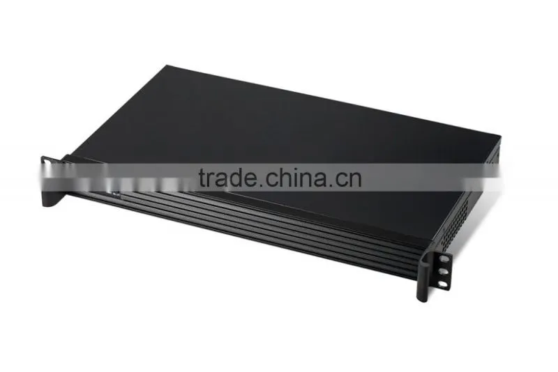 1U 19 inch standard industrial embedded chassis with Intel qual core i7-4790T 2.5G 2G/32G SSD,250 watts turbine cooling
