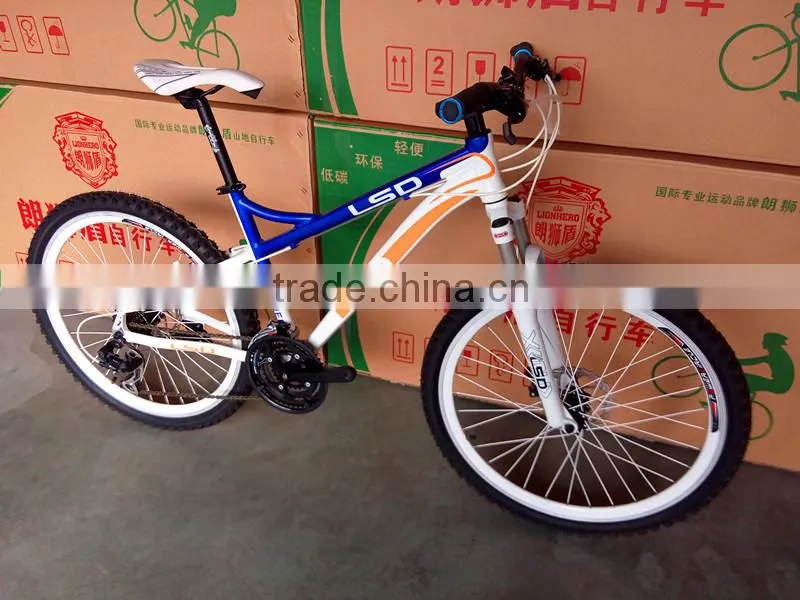26'' aluminum alloy Mountain Bicycle With Suspension china factory