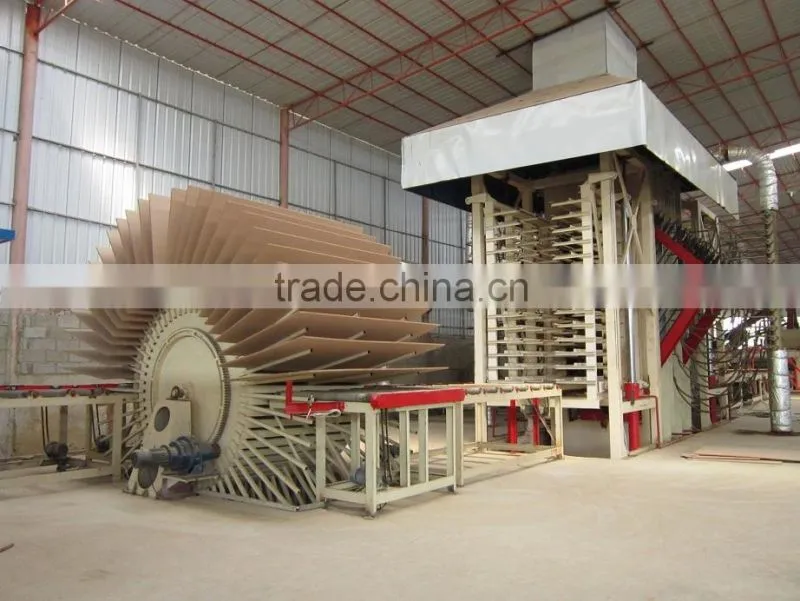 Full automatic complete rice straw particle board//chip board production line/making machine 5000-100000m3 capacity