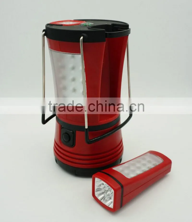 Multifunctional 48 LED Camp Lantern with 2 Detachable Flashlights