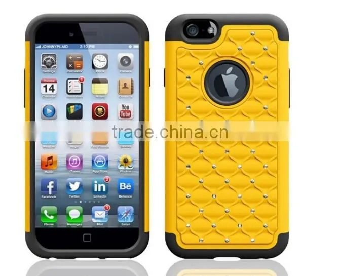 Durable Quality For iPhone 6s Bling Bling Silicon Heavy Duty Back Cover