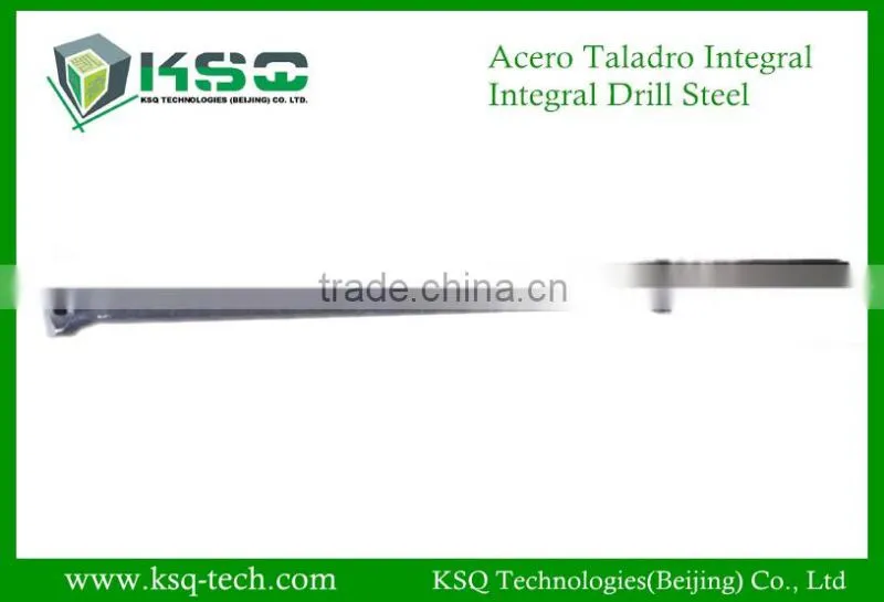 Chisel bit integral rod