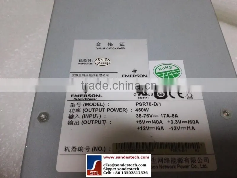 Emerson PSR70-D1 Controller module Monitoring Modules DC power Emerson PSR70-D1