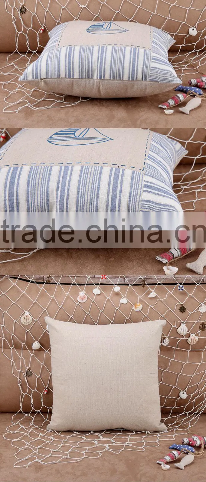 Plain Sailing Cushion Cover Sofa Cushion Wedge Pillow