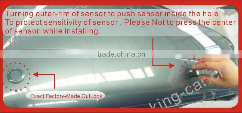 car reversing sensor wired LCD display 8 parking sensor