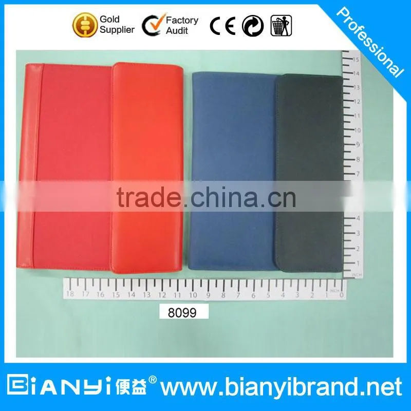 new custom gift business folder A4 pu leather portfoli