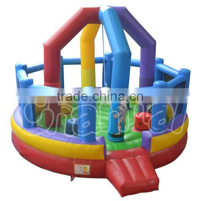 Inflatable sport games theme wrecking ball, inflatable multi-sport activity blaster basketball or soccar ball game