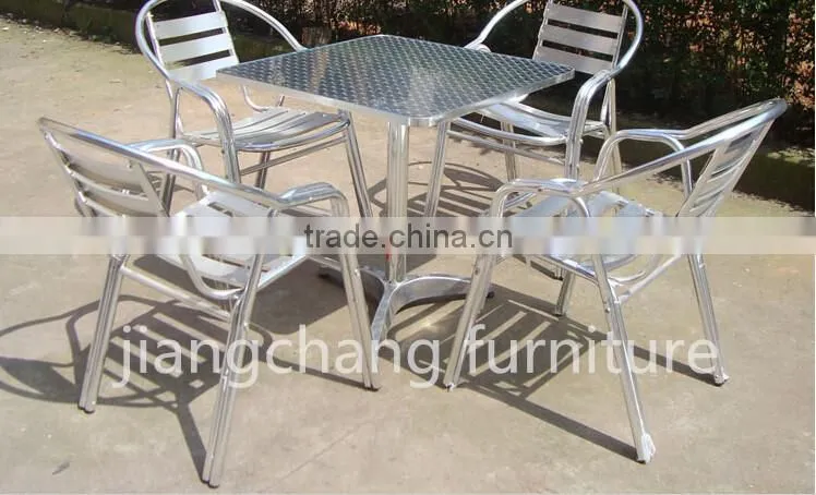 Bistro Aluminum Table And Chairs For Garden Patio And Lawn