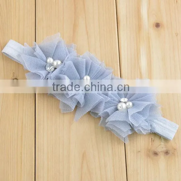 pink flowers girls cheap kids hair accessories for kids