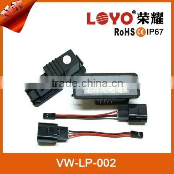 On promotion led License lamp 18 LEDs For VW Golf 4 EOS 06~09 custom license plate