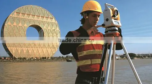 Total Station in Topographic Surveys with reflectorless 600m and high accuracy