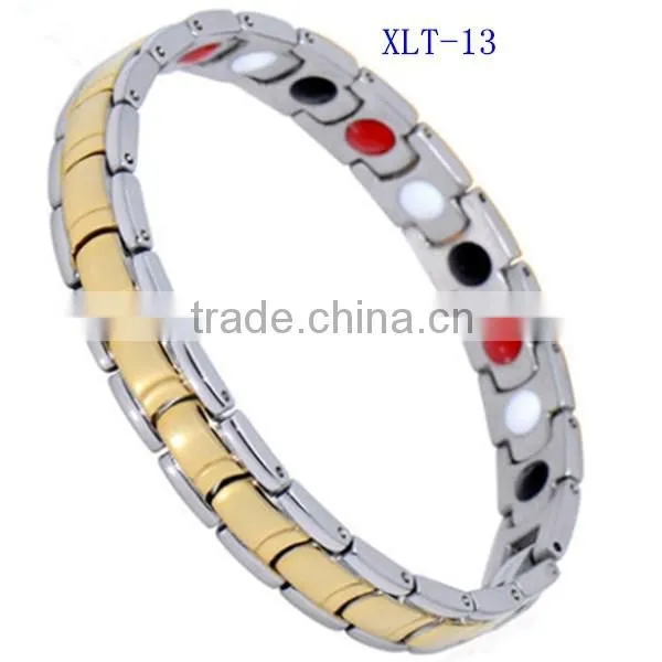 Women jewelry bracelet high quality rose gold stainless steel energy bracelet