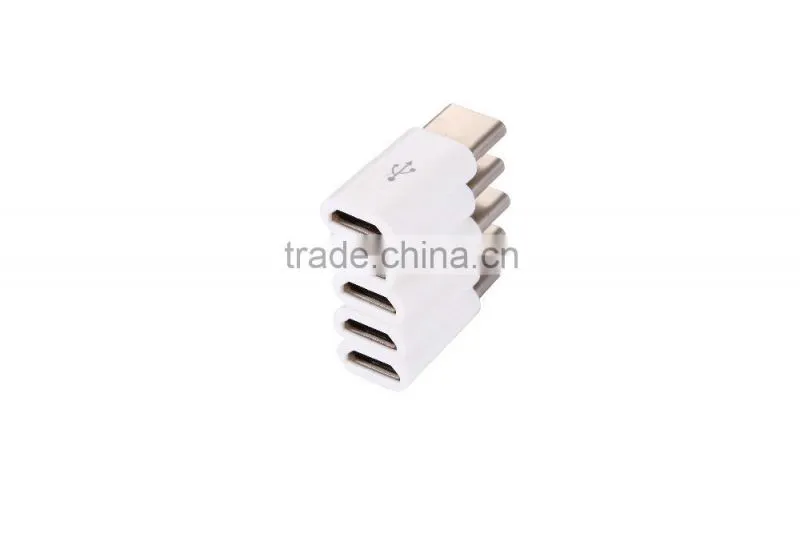 2016Female Micro USB to USB3.1 Type C Male Adapter Converter Connector for Nokia N1 Pad, Letv and for Apple New Macbook 12 Inch