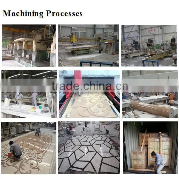 Waterjet table tops round shape tulip designs hotsale
