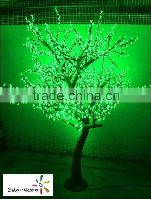 Colorful nice design plastic cherry blossom tree led artificial outdoor decoration cherry blossom tree with high quality