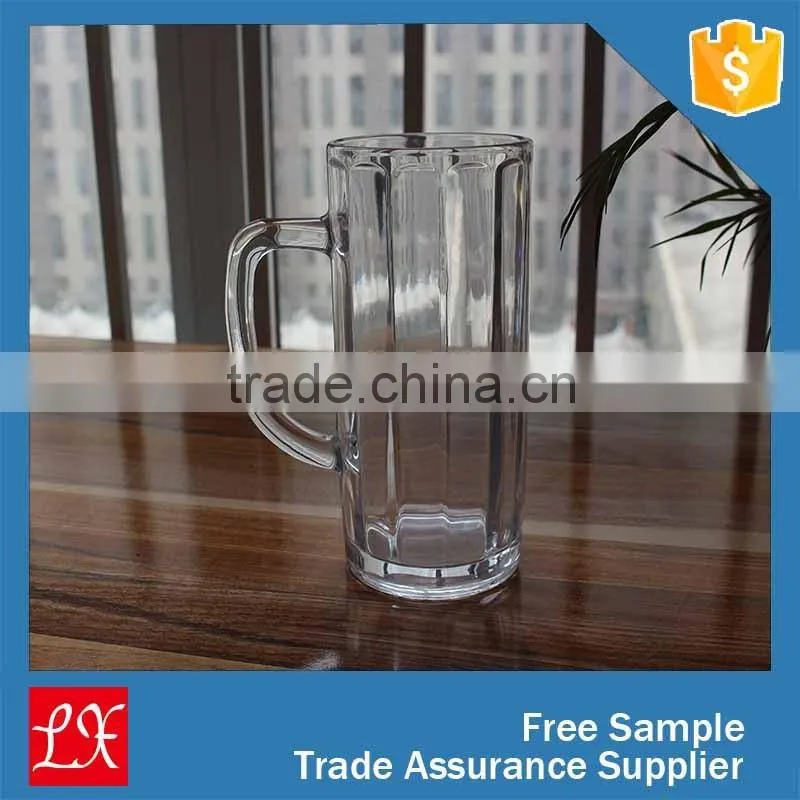 Glass Drinkware Type Beer glass mug /handle beer mug /500ml beer glass