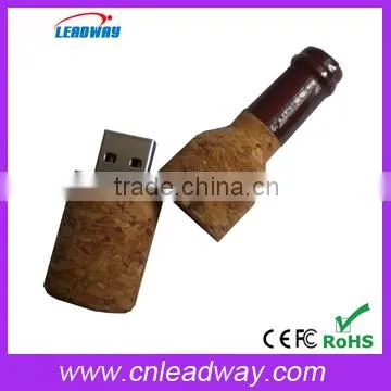 wine bottle shape usb flash drive wholesale alibaba france wooden usb pendrives for Christmas gift 1gb to 64gb