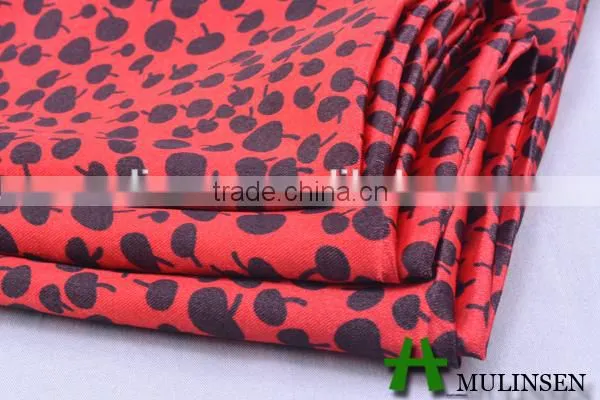 Mulinsen textile fabric manufacturer very soft with twist for kids fabric print satin