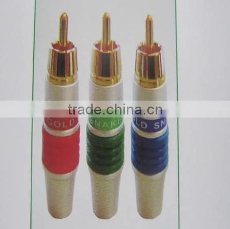 RCA PLUG GOLD, RCA CONNECTOR