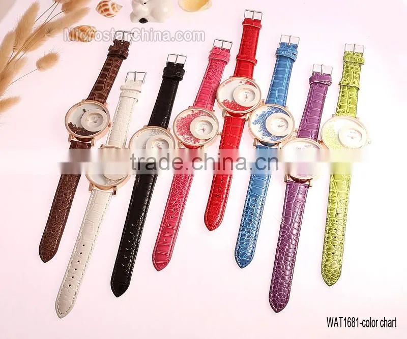 Elegant Factory Price Green Quicksand Watch